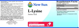 Label for L-Lysine