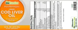 Label for Cod Liver Oil