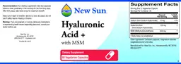 Label for Hyaluronic Acid +