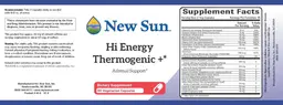 Label for Hi Energy Thermogenic +