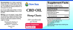 Label for CBD Oil