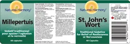 Label for St. John's Wort