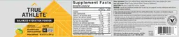Label for Balanced Hydration Powder Lemon Lime