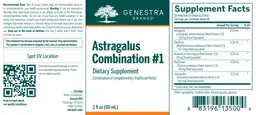 Label for Astragalus Combination #1