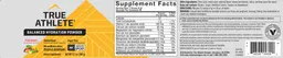 Label for Balanced Hydration Powder Fruit Punch