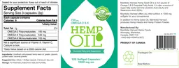 Label for Hemp Oil