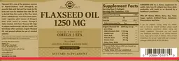 Flaxseed Oil 1250 mg