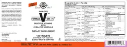 Label for Iron-Free Formula VM-75