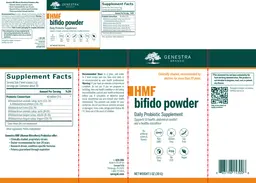 Label for HMF Bifido Powder