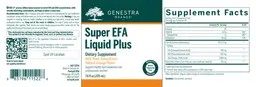 Label for Super EFA Liquid Plus Natural Orange flavor