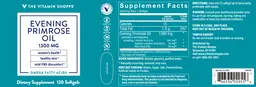 Label for Evening Primrose Oil 1300 mg