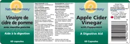 Label for Apple Cider Vinegar With Peppermint