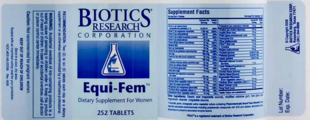 Label for Equi-Fem