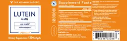 Label for Lutein 6 mg