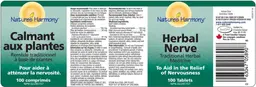 Label for Herbal Nerve