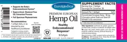 Label for Premium European Hemp Oil