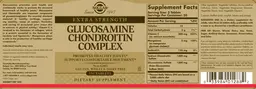 Label for Extra Strength Glucosamine Chondroitin Complex