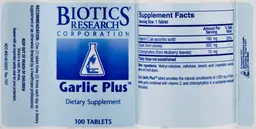 Label for Garlic Plus