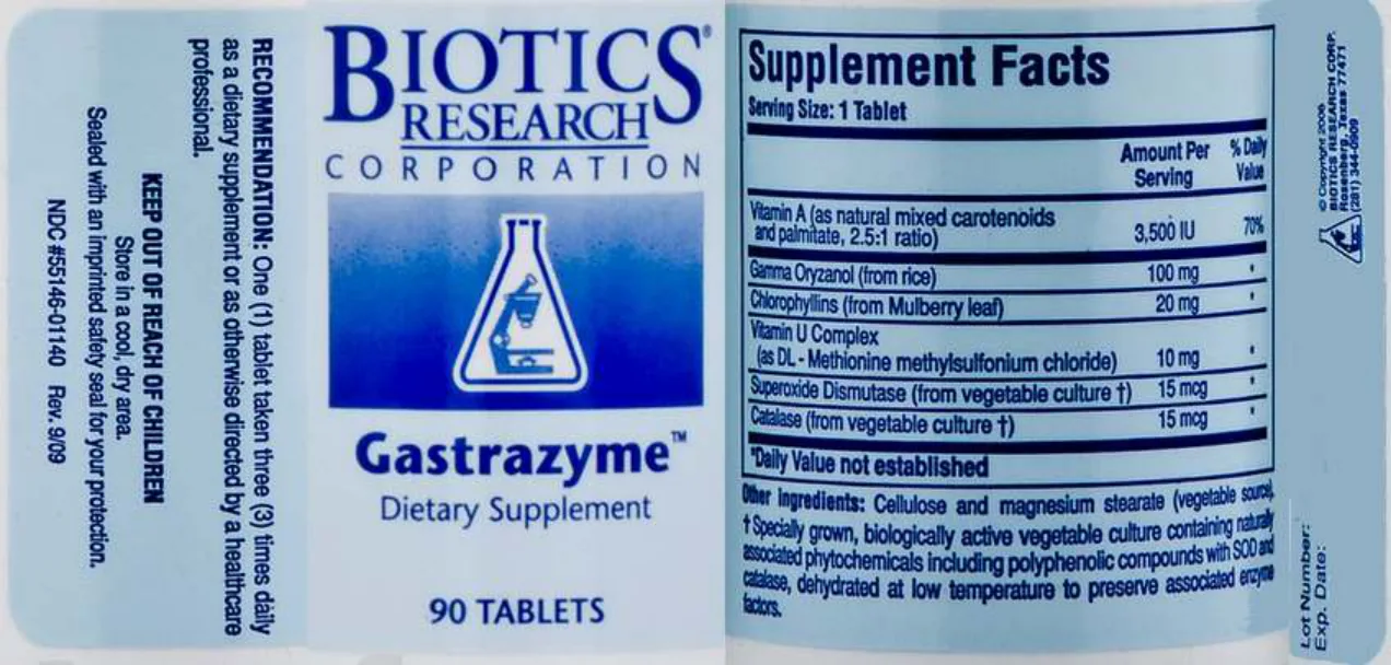 Label for Gastrazyme