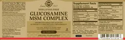 Label for Glucosamine MSM Complex