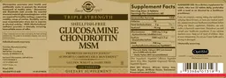 Label for Triple Strength Glucosamin Chondroitin MSM
