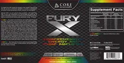 Label for FURY X Australian Gummy Snakes