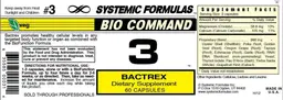 Label for 3 Bactrex