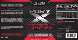 Label for FURY X Pineapple Strawberry