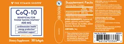 Label for CoQ-10 400 mg