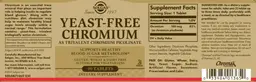 Label for Yeast-Free Chromium