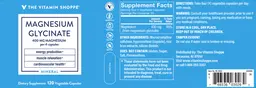 Label for Magnesium Glycinate 400 mg