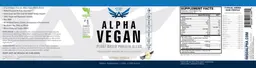 Label for Alpha Vegan Natural Vanilla