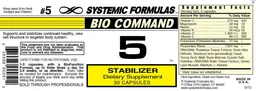 Label for 5 Stabilizer