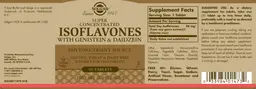 Label for Super Concentrated Isoflavones with Genistein & Daidzein
