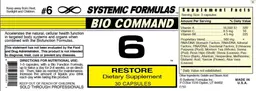 Label for 6 Restore