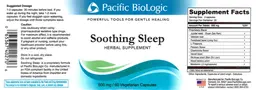 Label for Soothing Sleep
