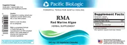 Label for RMA Red Marine Algae