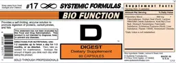 Label for D Digest