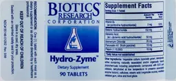 Label for Hydro-Zyme