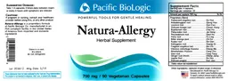 Label for Natura-Allergy