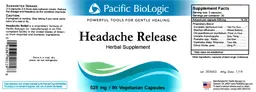 Label for Headache Release