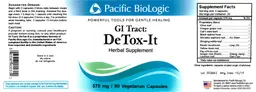 Label for GI Tract: DeTox-It