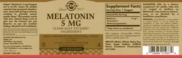 Label for Melatonin 5 mg