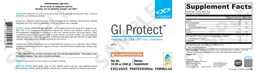 Label for GI Protect Natural Peach Flavor