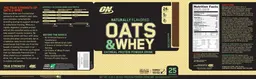 Label for Oats & Whey Milk Chocolate