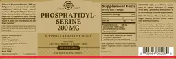 Label for Phosphatidyl Serine 200 mg