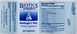 Label for BioDoph-7 Plus