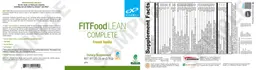 Label for FITFood Lean Complete French Vanilla