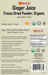 Label for Ginger Juice