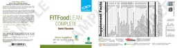 Label for FITFood Lean Complete Dutch Chocolate